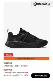 Eobuwie gazetka tydzień 41 Strona 3: Sneakersy Bobs czarny Skechers €269,99