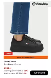 Eobuwie gazetka tydzień 41 Strona 9: Sneakersy czarne Tommy Jeans €317,99