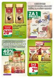 Dino gazetka tydzień 41 Strona 3: Kawa rozpuszczalna Gold MK Café Premium €20,99, Mąka Luksusowa Pszenna €0,01
