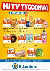 E.Leclerc gazetka tydzień 41 Strona 1: Brokuł €2,99, Bagietka czosnkowa €1,99