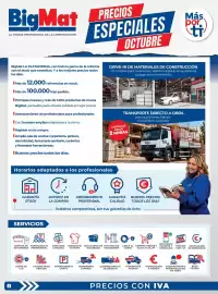 Catálogo BigMat Página 2: 2 BigMat LA TIENDA PROFESIONAL DE LA CONSTRUCCIÓN PRECIOS ESPECIALES OCTUBRE Más por ti BigMat LA