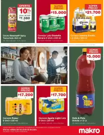 Catálogo Makro Página 6: Costeña Cerveza Lata Bacana €15.000,00, Cerveza Corona Botella €21.700,00