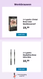 Plein.nl folder week 41 Pagina 12: Maybelline Brow Ultra Slim €10,99, L'Oréal Brow Color €19,99