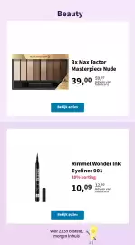 Plein.nl folder week 41 Pagina 39: Max Factor Masterpiece Nude €39,00, Rimmel Wonder Ink Eyeliner 001 €10,09