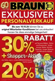 Möbel Braun Prospekt vom 07.10 bis 10.10
