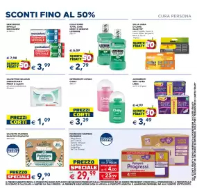 Volantino Esselunga Pagina 11: Salviettine milleusi disinfettanti fresh & clean €1,09
