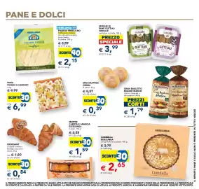 Volantino Esselunga Pagina 20: Piadina fresca bio Esselunga €2,15, Sfoglie di pane guttiau Sunalle €3,99