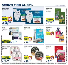 Volantino Esselunga Pagina 21: Lettiera white micro Lindocat €4,19, Crocchette per cani One Purina €6,49