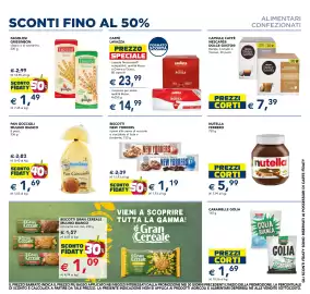 Volantino Esselunga Pagina 6: Biscotti New Yorkers €1,19, Nutella Ferrero €5,99