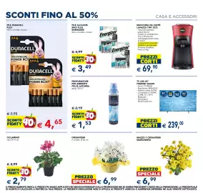 Volantino Esselunga Pagina 8: Crisantemi in ciotola €6,99, Pile Duracell Plus €4,65
