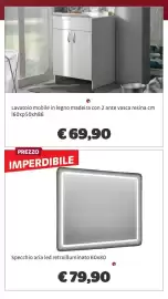 Volantino Bricocenter Pagina 24: Specchio aria led retroilluminato €79,90