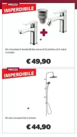 Volantino Bricocenter Pagina 25: Kit doccia essential cromato €44,90