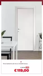 Volantino Bricocenter Pagina 29: Porta battente ash micro bianco €119,00