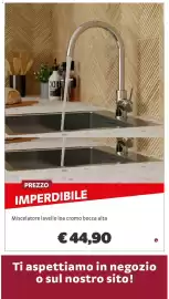 Volantino Bricocenter Pagina 32: Miscelatore lavello loa cromo bocca alta €44,90