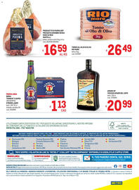Volantino Metro Pagina 40: Birra Tennent's Super Strong Lager €1,13, Vecchio Amaro del Capo €20,99