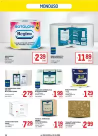 Volantino Metro Pagina 26: Tovaglioli compostabili Metro Professional €1,19, Rotoli pannocarta Tutto €1,29