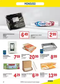 Volantino Metro Pagina 27: Palettine da caffè imbustate Paperlynen €6,39, Food box kebab metro professional €7,59
