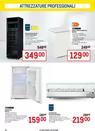Volantino Metro Pagina 30: Frigotavolo Hightec €159,00, Frigovetrina con top Metro Professional €349,00
