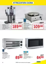 Volantino Metro Pagina 31: Macchina per cioccolato €189,00, Crepiera Metro Professional €109,00