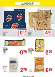 Volantino Metro Pagina 4: Riso Ambra Curtiriso €6,89, Pasta di Gragnano IGP Ristorante Garofalo €4,39