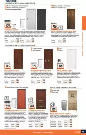 Catálogo Obramat Página 23: UniarTE puerta blindada blanca €390,00, SecureStil puerta acorazada sapelly €760,00
