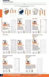 Catálogo Obramat Página 24: UniarTE puerta lisa lacada blanca €90,00, Puerta vt2 lacada blanca €109,00