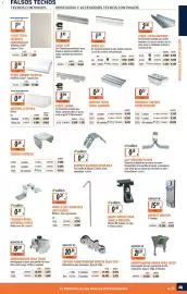 Catálogo Obramat Página 5: Placo perfil techo continuo €2,36, Valles empalme perfil techo continuo tc47 €0,18
