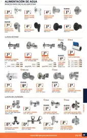 Catálogo Obramat Página 65: Arco llave corte lavadora €5,95, Grifo lavadora doble €13,80