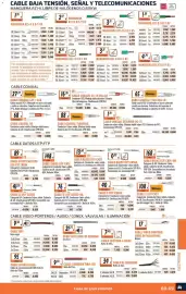 Catálogo Obramat Página 69: Cable hifi libre de oxigeno €21,75, Cable hifi rojo-negro €9,45