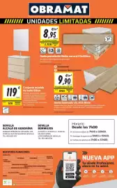 Catálogo Obramat Página 80: Suelo laminado clic AC6 8mm €9,90, Suelo porcelánico Nalón natural €8,95