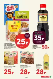 SPAR tilbudsavis uge 41 Side 14: Quaker Cruesli €28,00, Paulüns Granola, Fras, Marvel Chocolate Stars eller Guldkorn €25,00