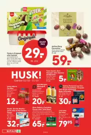 SPAR tilbudsavis uge 41 Side 18: Carlsberg Pilsner eller Grøn Tuborg €65,00, Frisko Is Originals €29,00