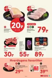 SPAR tilbudsavis uge 41 Side 3: Flæskesteg €20,00, Gestus Kyllingebrystfilet €79,00