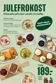 Min Købmand tilbudsavis uge 41 Side 6: JULEFROKOST 9 klassiske juleretter samlet i én buffet Kolde serveringer Karrysild