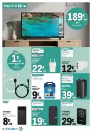 Folheto E.Leclerc Página 10: Cartão de memória verbatim €9,99, Power bank para portátil xo €39,90