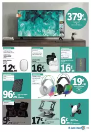 Folheto E.Leclerc Página 11: Auriculares xiaomi €16,90, Auscultadores gaming xo €19,90