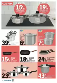Folheto E.Leclerc Página 6: Panela de pressão clássica €39,95, Panela de pressão rápida €43,95