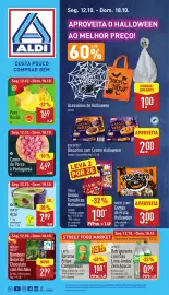 Folheto ALDI semana 42 Página 1: Mucci sorbet açaí €7,99, Pera Rocha €1,69