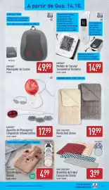 Folheto ALDI semana 42 Página 19: Ambiano massajador de costas €49,99, Home creation saco de água quente €4,99