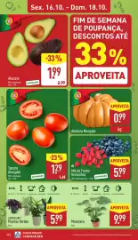 Folheto ALDI semana 42 Página 20: Abóbora Musquée €0,99, Mix de Frutos Vermelhos €5,99