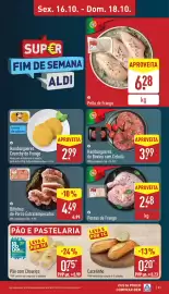 Folheto ALDI semana 42 Página 21: Pernas de Frango €2,48, Bifinhos de Porco Extratemperados €4,49