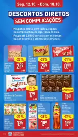 Folheto ALDI semana 42 Página 8: Agros leite com chocolate €1,60, Kinder barrinhas de chocolate de leite €1,79