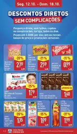 Folheto ALDI semana 42 Página 8: Agros leite com chocolate €1,60, Kinder barrinhas de chocolate de leite €1,79