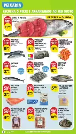 Folheto Pingo Doce semana 41 Página 4: Aquacultura - corvina inteira €8,99, A+ - camarão cozido 20/30 pingo doce €11,99