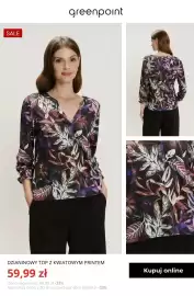 Greenpoint gazetka tydzień 41 Strona 3: Dzianinowy top z kwiatowym printem Greenpoint €59,99