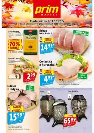 Prim Market gazetka tydzień 41 Strona 1: Kawa mielona Jacobs Gold €14,95, Wiosenne galaretki w czekoladzie Mister Ron €2,99
