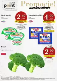 Market Point gazetka Strona 1: Brokuł polski €2,99, Masło Polskie Mlekovita 82% €4,99