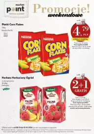Market Point gazetka Strona 8: Herbata Herbaciany Ogród malina Herbapol €3,66, Płatki Corn Flakes Nestlé €4,79