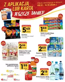 Społem Częstochowa gazetka tydzień 41 Strona 1: Makaron Pol-mak tradycyjny 4-jaj €2,99, Sok jabłkowy Gama €1,99
