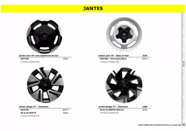 Catalogue Opel page 12: Pack style blanc €500,00